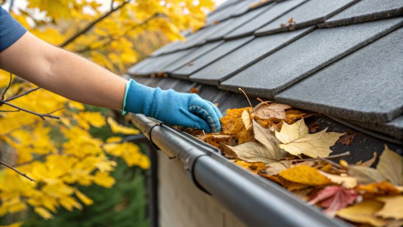 Fall Gutter Cover Setup